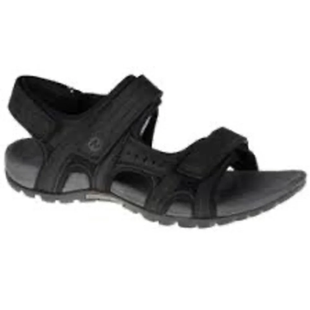 Merrell Kahuna III Black Nubuck Leather Hiking Sandals Mens 12 J90493